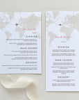 Sofia | World Map Wedding Menu Template