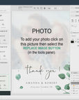 Luisa | Printable Wedding Thank You Card With Photo