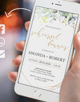 FLORA Greenery Rehearsal Dinner Digital Invitation