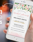 Gemma | Floral Bridal Shower Invitations e Invitations