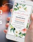 Gemma | Floral Bridal Shower Digital Invitation