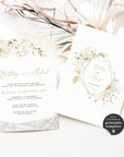 Dora | Editable wedding invitation Suite