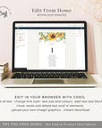 Marisol | Sunflowers Wedding Seating Cards Template