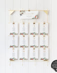 Natalia | Christmas Wedding Table Seating Cards Template