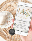 Flora | Rustic Bridal Shower Electronic Invitations