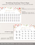 Fiorella | Seating Chart Wedding Template