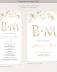 Dora | Elegant Wedding Ceremony Program Template