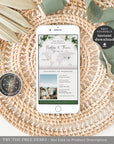 PALMA Tropical Wedding Passport Save the Date Digital
