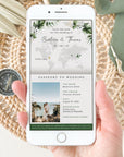 PALMA Tropical Wedding Passport Save the Date Digital
