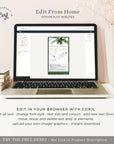 PALMA Tropical Wedding Boarding Pass Wedding Invitation Evite