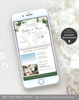 PALMA Tropical Wedding Passport Save the Date Digital