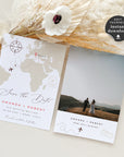 Sofia | World Map Save the Date Card Template