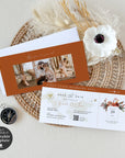 SCARLETT Boarding Pass Save the Date Template