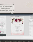 Rosita | Calendar Save the Date Card Template