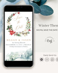 Natalia | Christmas Themed Wedding Save the Date Evite