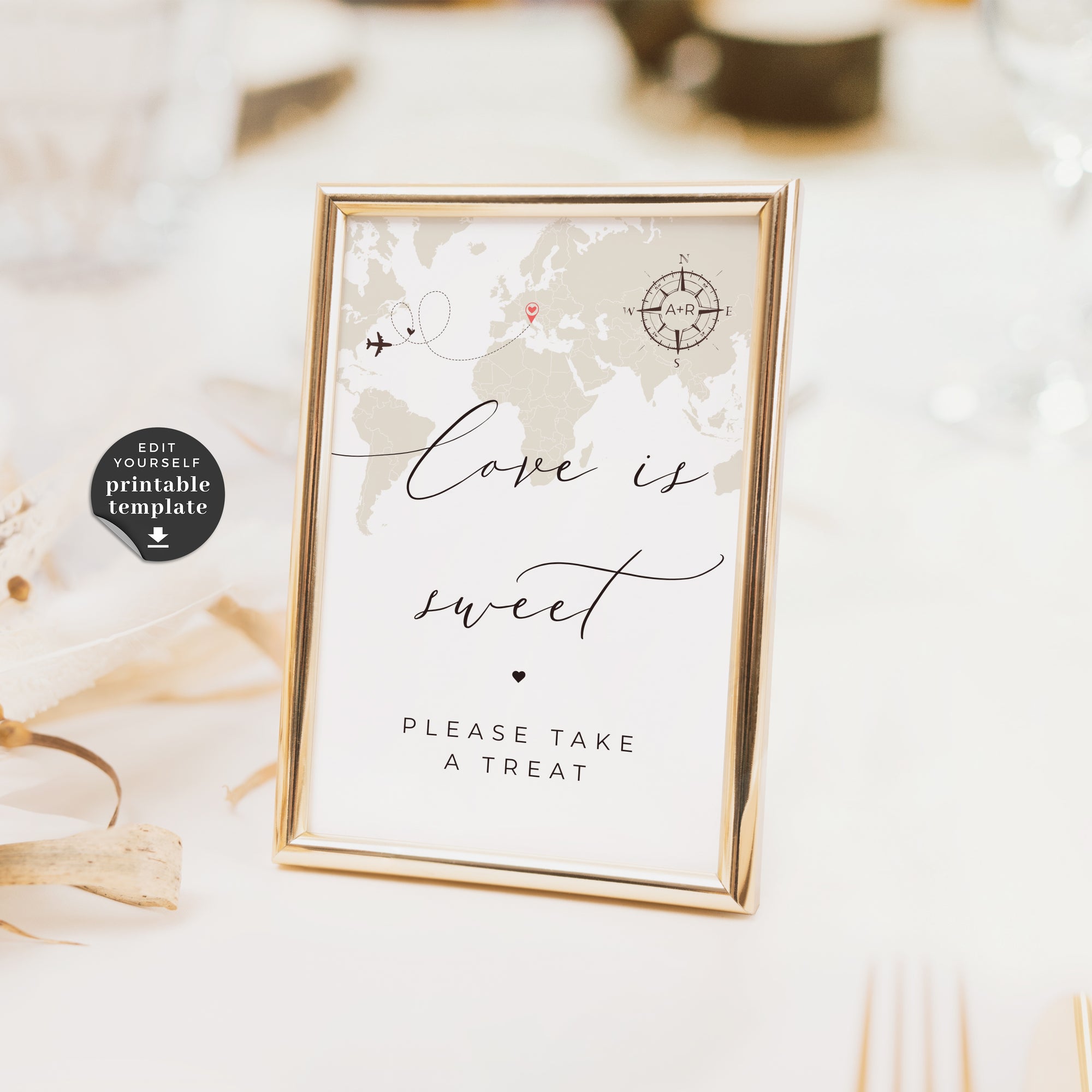 Sofia | Wedding Favor Sign Template