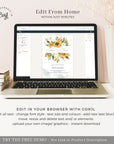Marisol | Sunflowers Wedding Printable Stationery Templates Bundle