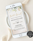Flora | Rustic Bridal Brunch Electronic Invitations