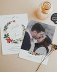 Natalia | Christmas Wedding Save the Date Card Template