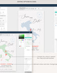 Sofia | World Map Destination Wedding Save the Date Evite