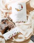 Ambra | Fall Wedding Thank You Cards Template
