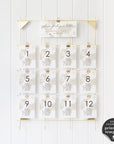 Sofia| World Map Wedding Seating Cards Template