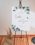 Luisa | Eucalyptus Wedding Welcome Sign Template