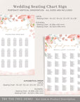 Fiorella | Seating Chart Wedding Template