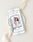 Marina | Beach Wedding Save the Date Evite With Photo