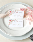Fiorella | Romantic Wedding Name Place Cards Template