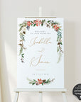 Natalia | Christmas Wedding Reception Signs Template