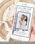 Marina | Beach Wedding Save the Date Evite With Photo