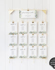 Flora | Rustic Wedding Seating Cards Template