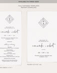 Giulia | Minimalist Wedding Program Template