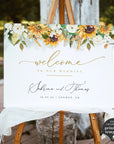 Marisol | Sunflowers Wedding Welcome Sign Template
