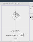 Giulia | Minimalist Wedding Program Template