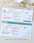 Sofia | Boarding Pass Ticket Wedding Invitation Template