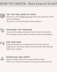 Dora | Elegant DIY Wedding Stationery Bundle Templates