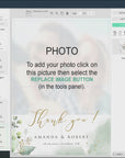 Flora | Wedding Thank You Card Template