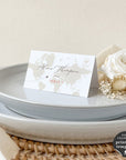 Sofia | Travel themed Wedding Place Card Template