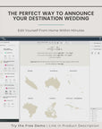 Sofia | World Map Save the Date Card Template
