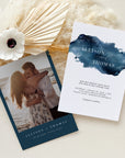 GRETA | Destination Beach Wedding Invitation with Rsvp Template