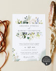 Flora | Rustic Wedding Invitation Printable