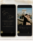 ANITA Save the Date Video Template - Black & Gold