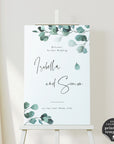 Luisa | Eucalyptus Wedding Welcome Sign Template