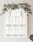 Flora | Rustic Wedding Seating Cards Template