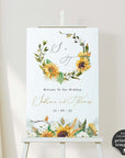 Marisol | Sunflowers Wedding Welcome Sign Template