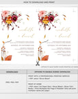 Ambra | Fall Wedding Invitation Template with RSVP