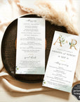 Flora | Rustic Wedding Program Template