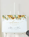 Marisol | Sunflowers Wedding Welcome Sign Template